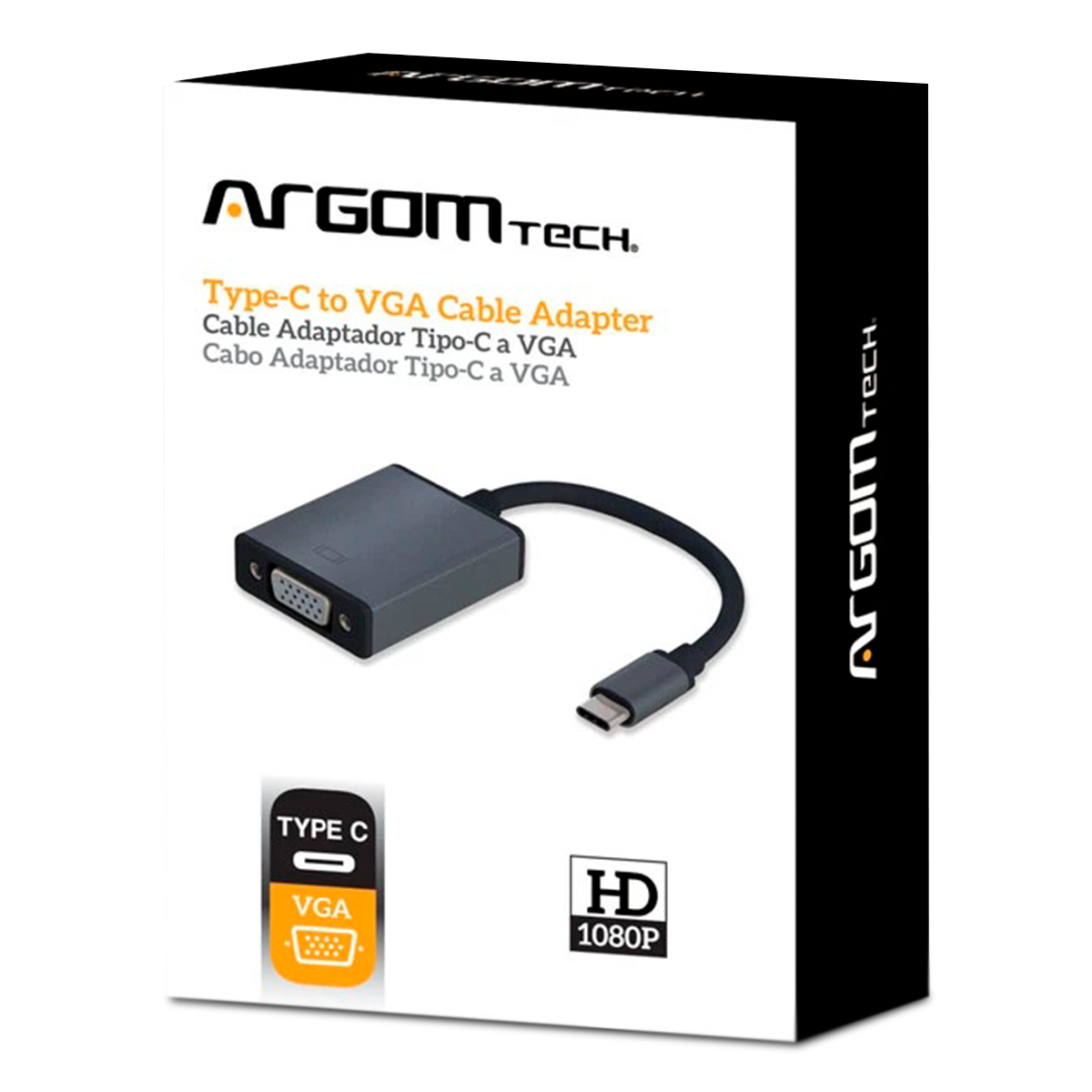 Argom Tech Adaptador USB-C a VGA ARGCB0043