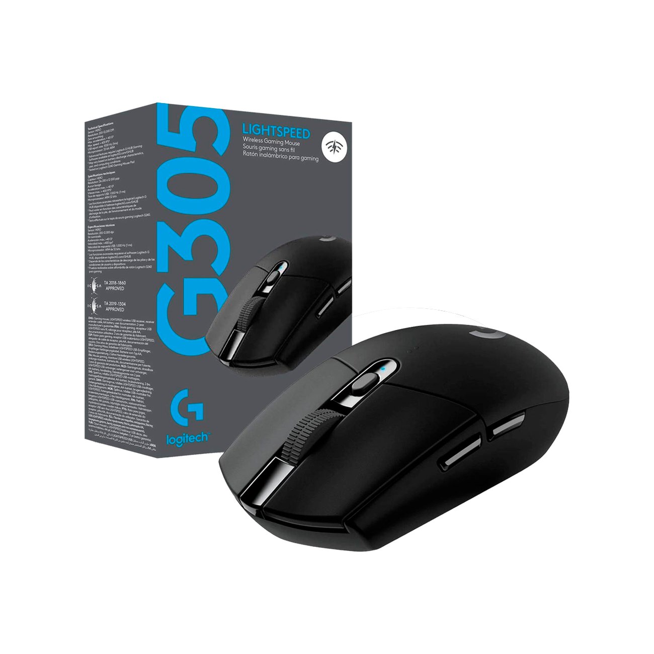 Logitech G305 Lightspeed Ratón Inalámbrico Negro