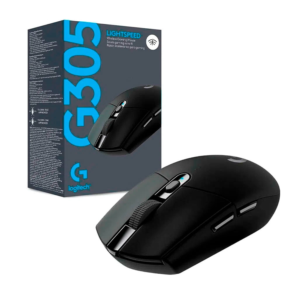 Logitech G305 Lightspeed Ratón Inalámbrico Negro en República Dominicana