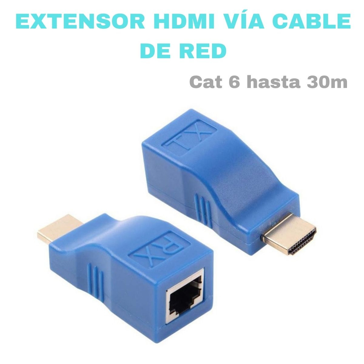 Extensor HDMI RJ45 Transmisor Receptor Full HD en República Dominicana
