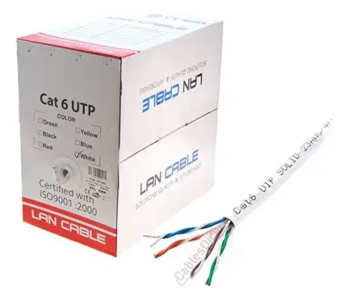 Cable de red UTP Cat6e marca estándar en República Dominicana