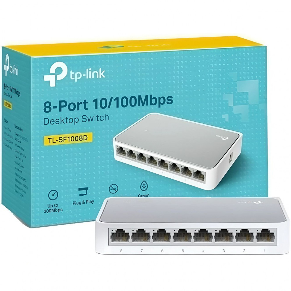 TP-Link LS1008 Switch 8 Puertos Fast Ethernet en República Dominicana