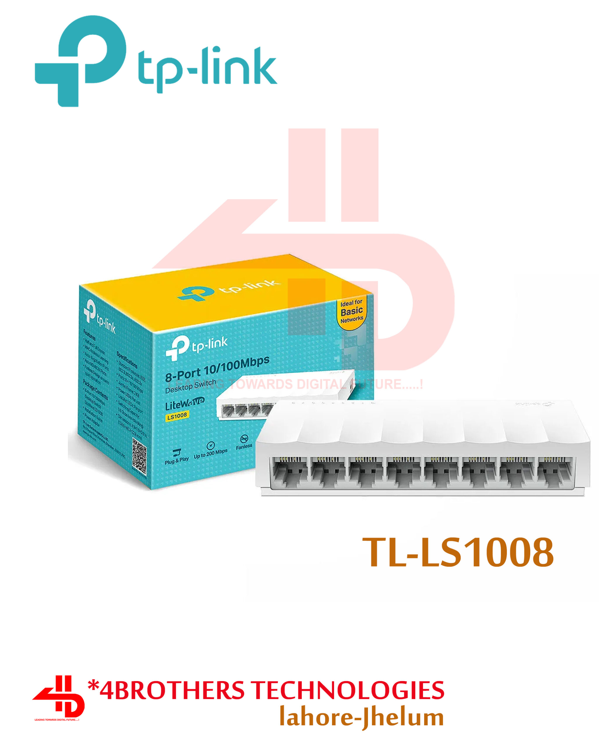 TP-Link LS1008 Switch 8 Puertos Fast Ethernet en República Dominicana