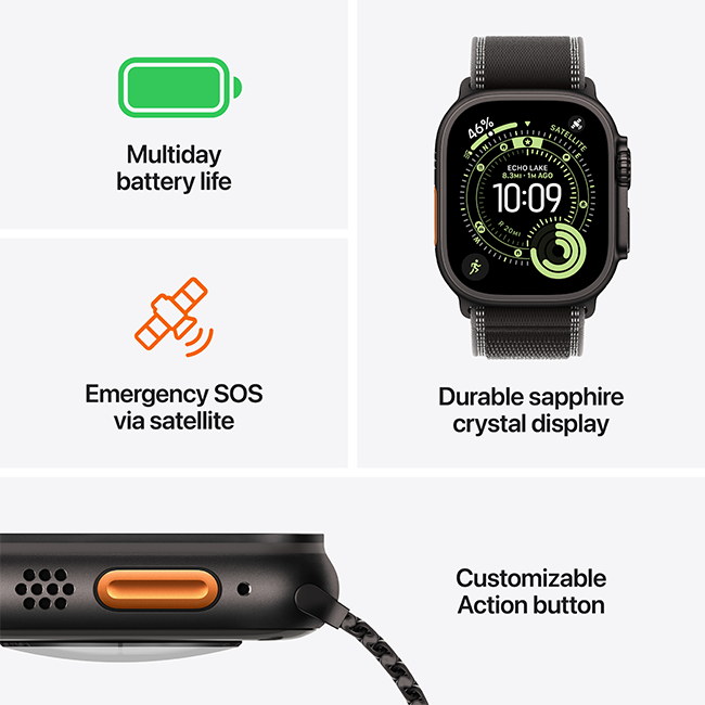 Apple Watch Ultra 3 49mm Negro en República Dominicana