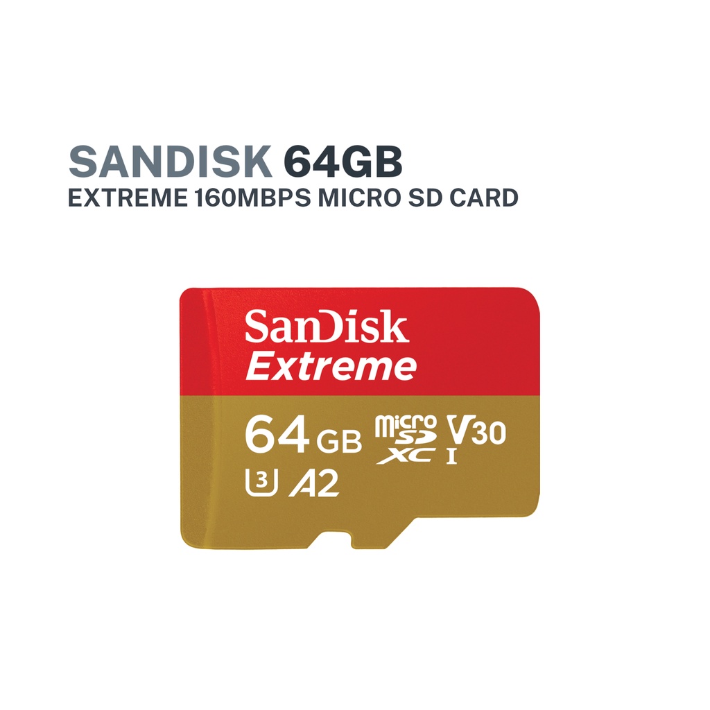 SanDisk microSD Extreme 64GB velocidad 170MB/s en República Dominicana