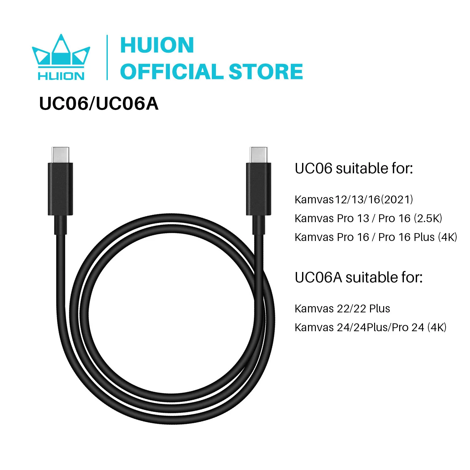 Huion UC06A Cable USB-C a USB-C en República Dominicana