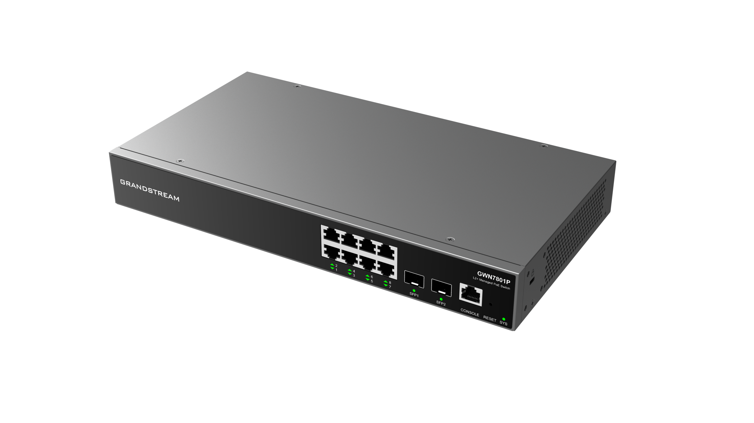Grandstream Switch PoE Gigabit 8 Puertos