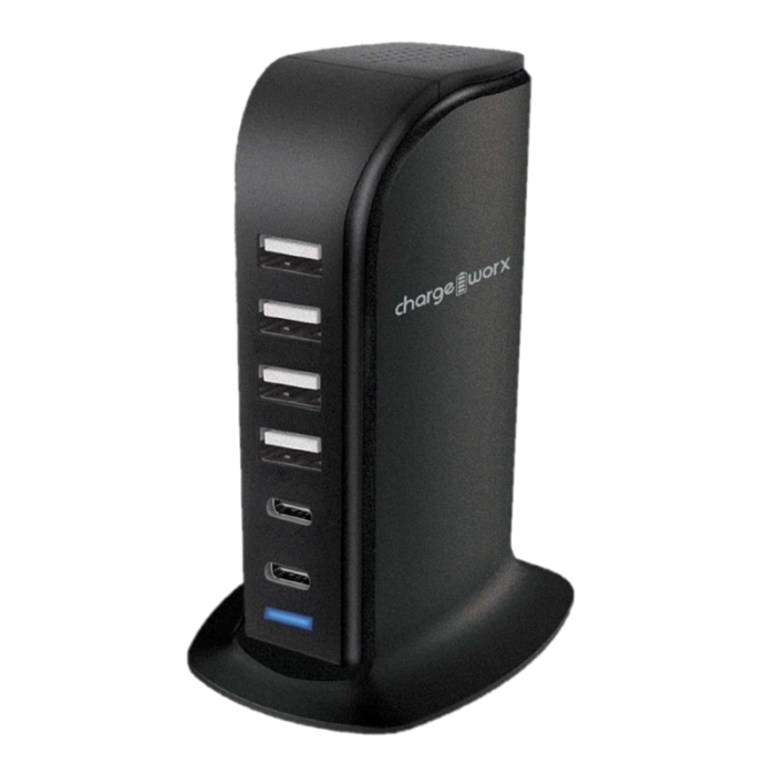 Chargeworx Estación Carga USB 6.0A 5 Puertos