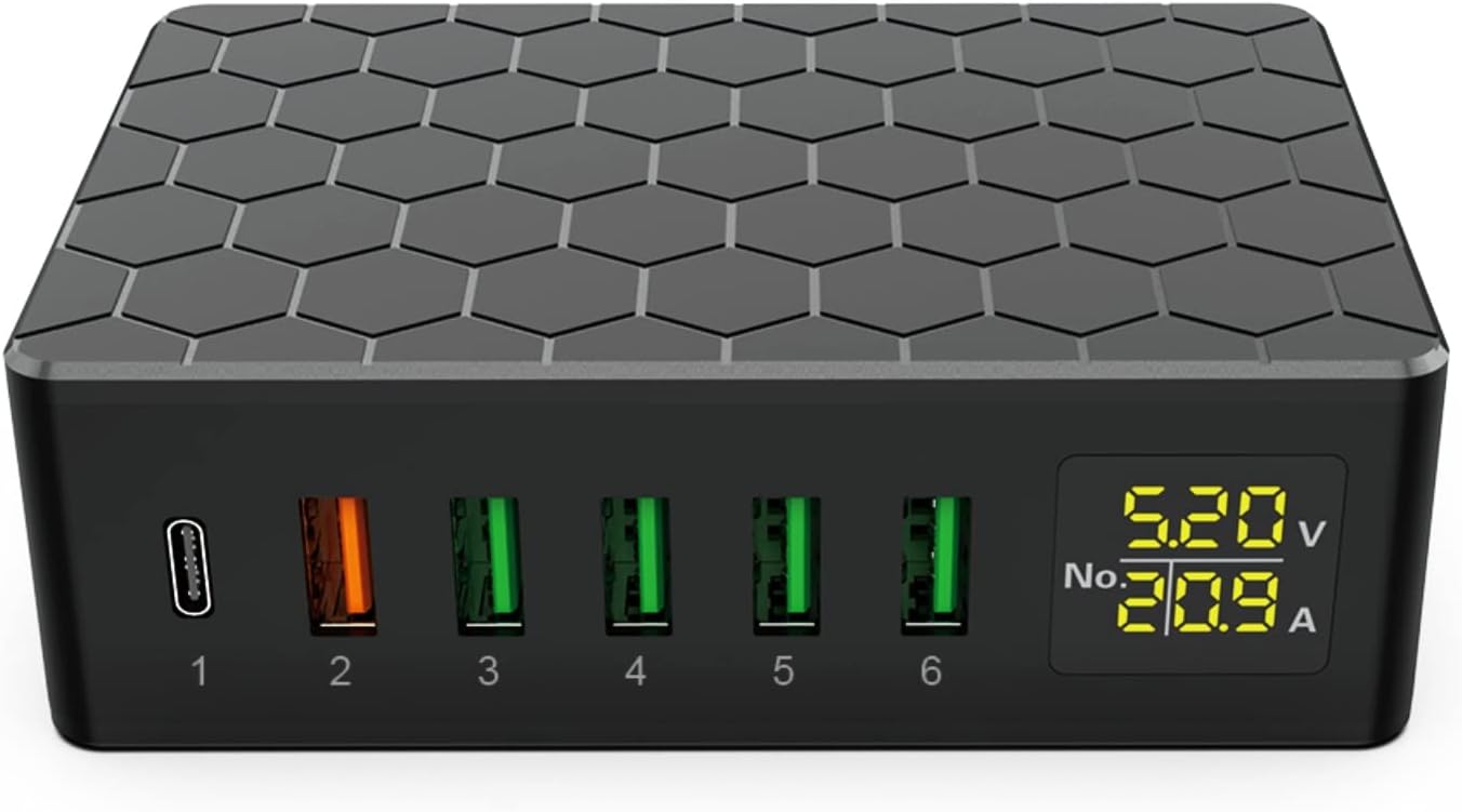 Chargeworx Estación Carga USB 6.0A 5 Puertos en República Dominicana
