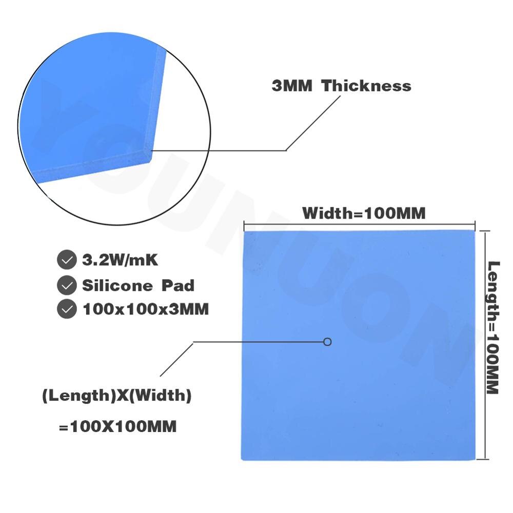 Genérico Thermal Pad 3mm 100x100mm en República Dominicana