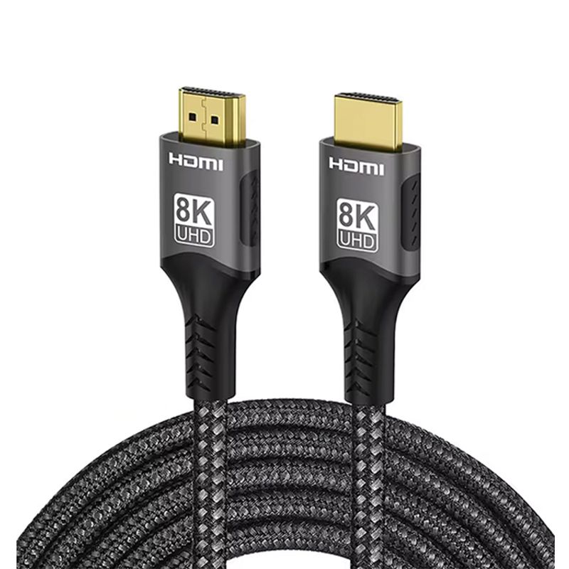 Genérico Cable HDMI 2.1 8K Blanco Trenzado en República Dominicana