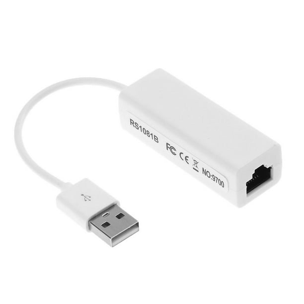 Adaptador USB RJ45 LAN 10/100Mbps