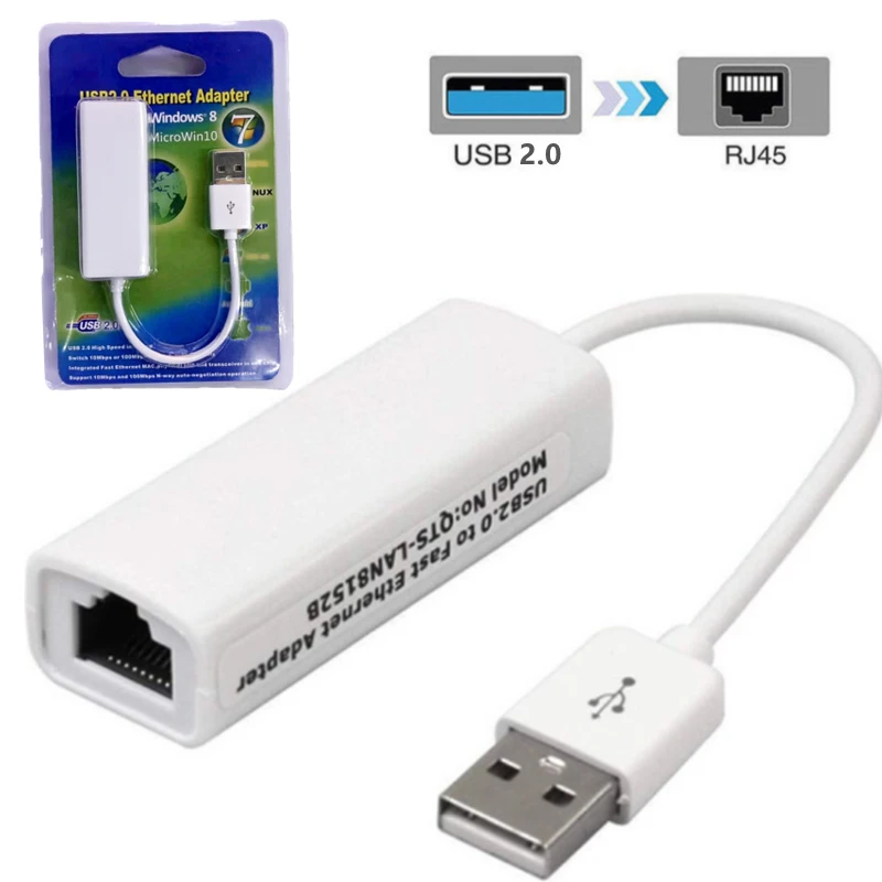 Adaptador USB RJ45 LAN 10/100Mbps en República Dominicana