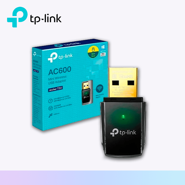 TPLink Archer T2U PLUS Adaptador WiFi USB AC600 en República Dominicana