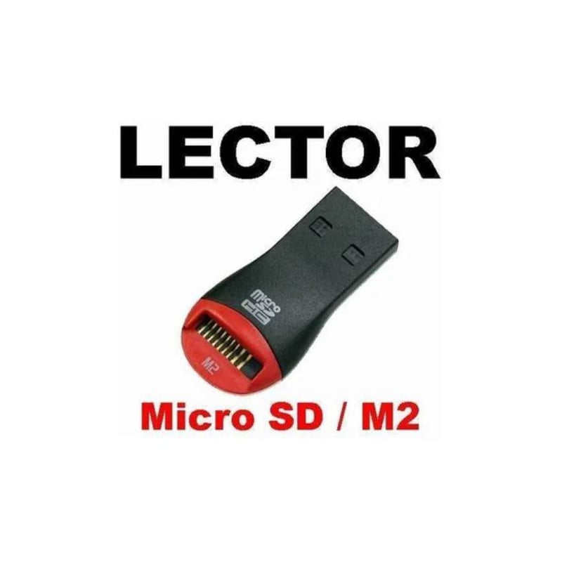 Genérico Adaptador microSD a USB Rojo en República Dominicana