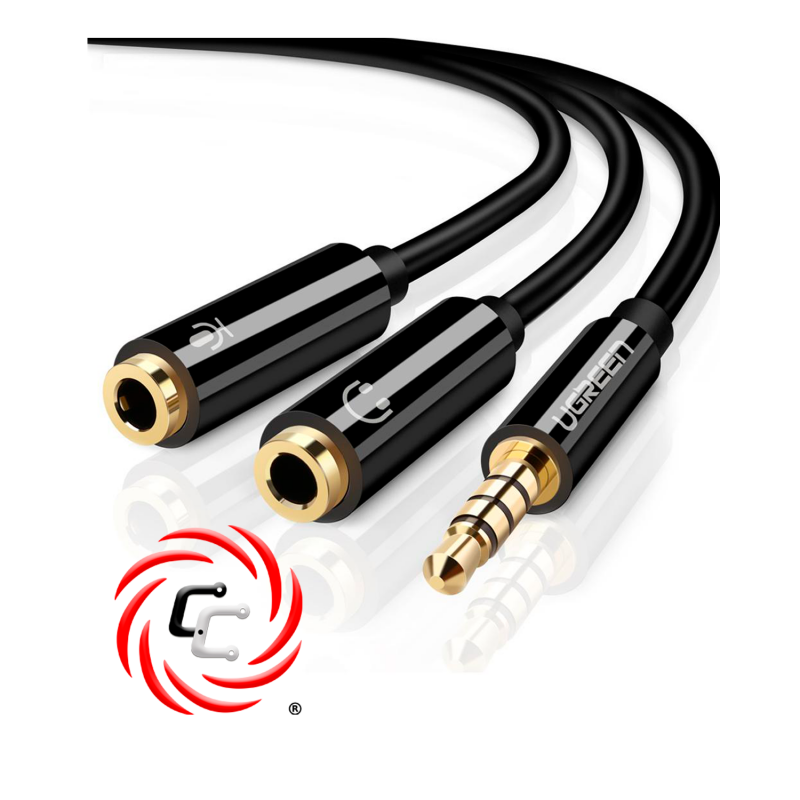 Ksix 10662 Adaptador Divisor Audio Micrófono en República Dominicana