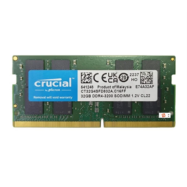 Crucial Memoria RAM SODIMM 3200MHz CL22 en República Dominicana