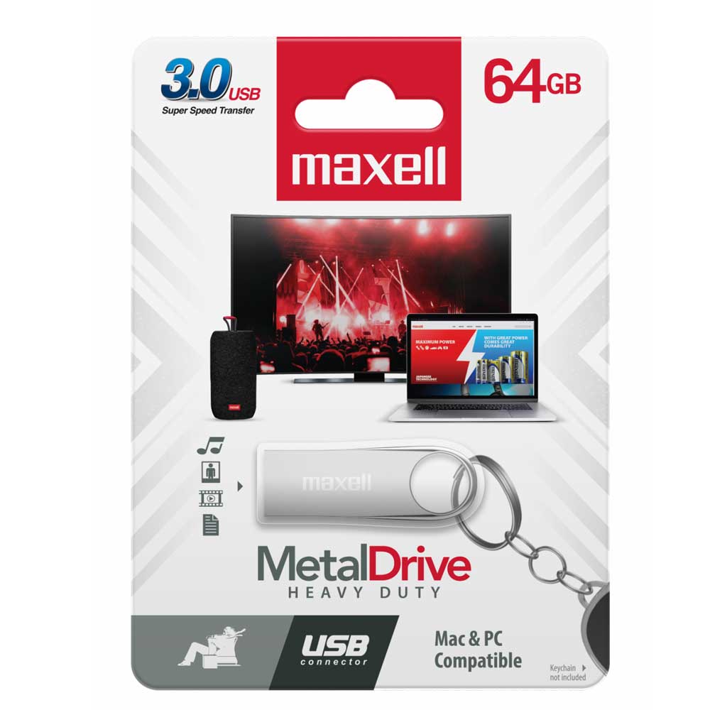 Maxell Metal USB 3.2 Pen Drive 64GB en República Dominicana