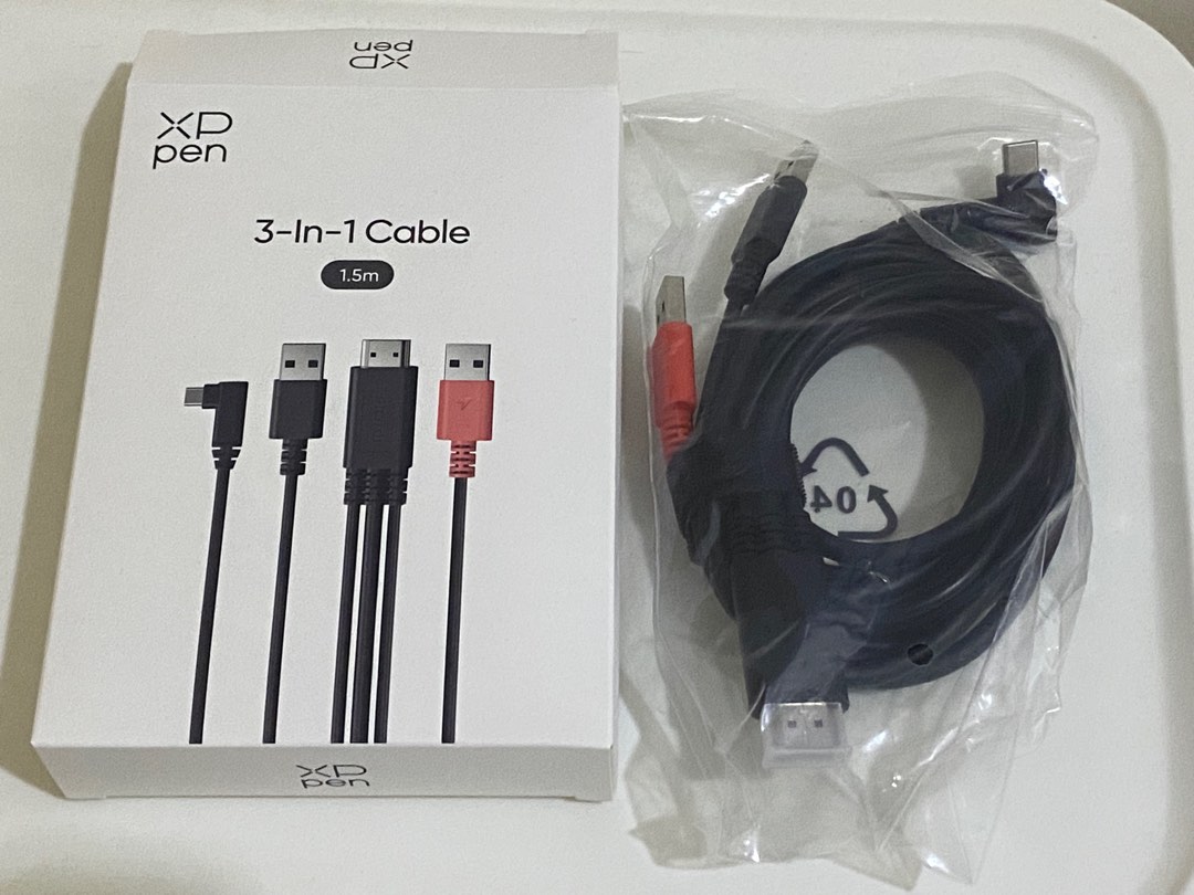 XPPen Cable AD41AC97 3 en 1 en República Dominicana