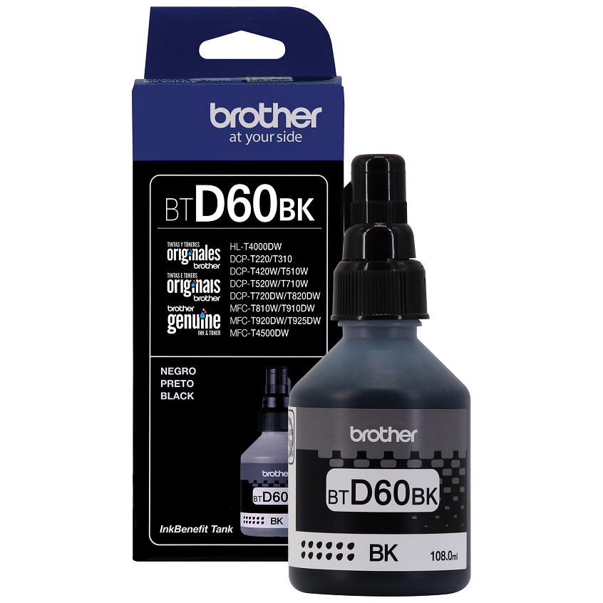 Brother BTD60BK Tinta Negra para Botella