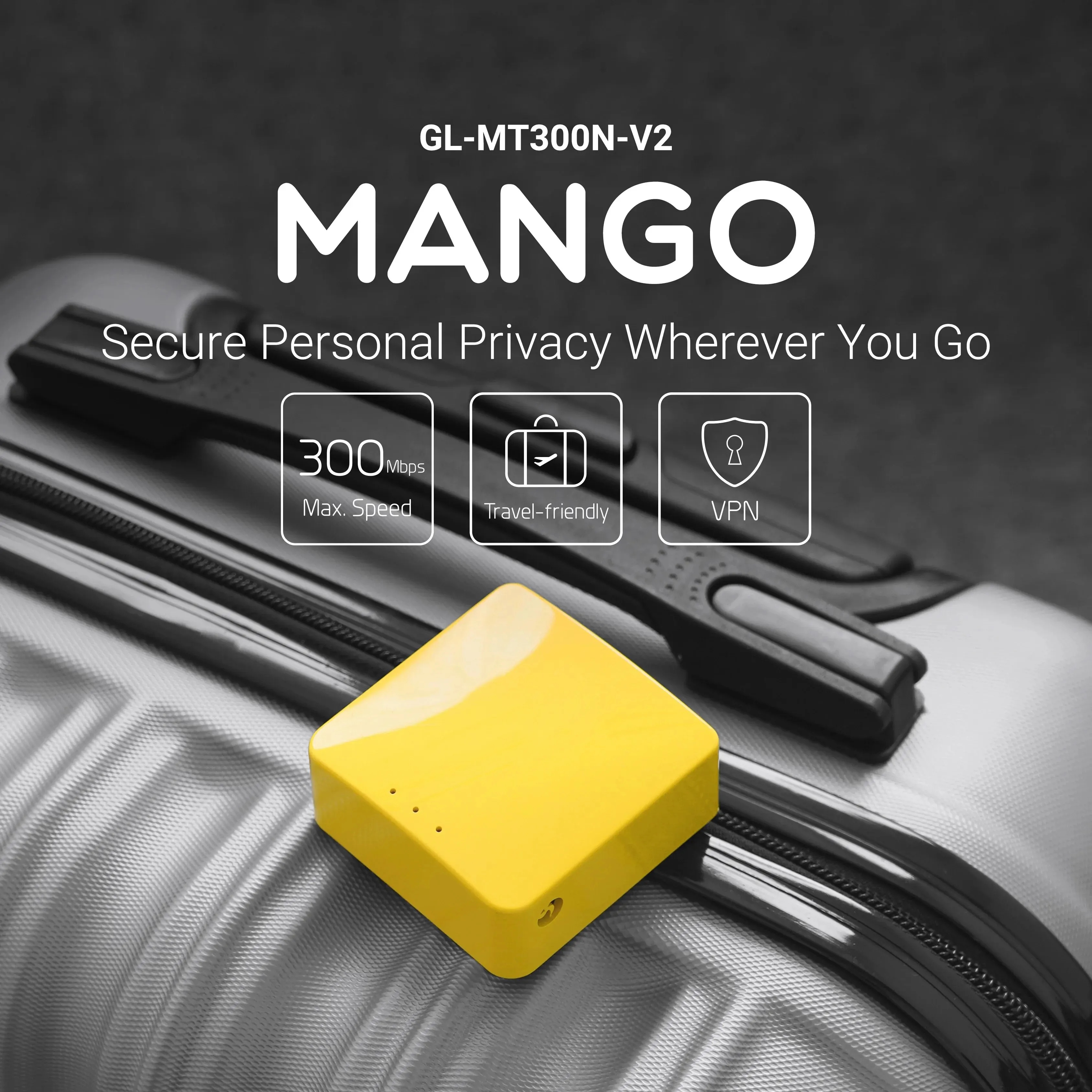 GL.iNet Mango GLMT300NV2 Router VPN portátil en República Dominicana