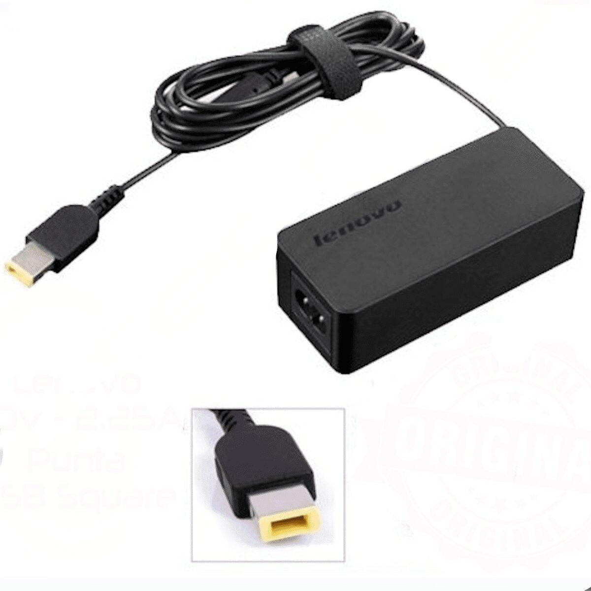 Lenovo Cargador 45W Conector Rectangular