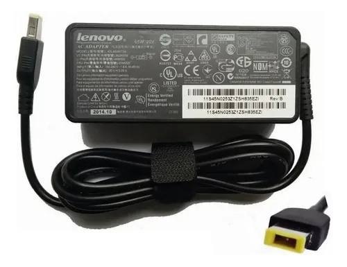 Lenovo Cargador 45W Conector Rectangular en República Dominicana