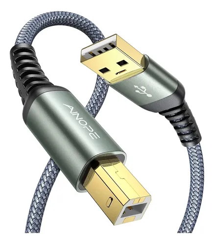 Ainope Cable USB A a USB B Trenzado en República Dominicana