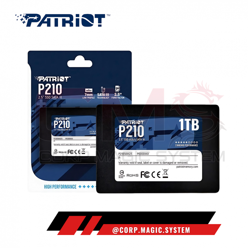 Patriot SSD SATA III P210 1TB en República Dominicana