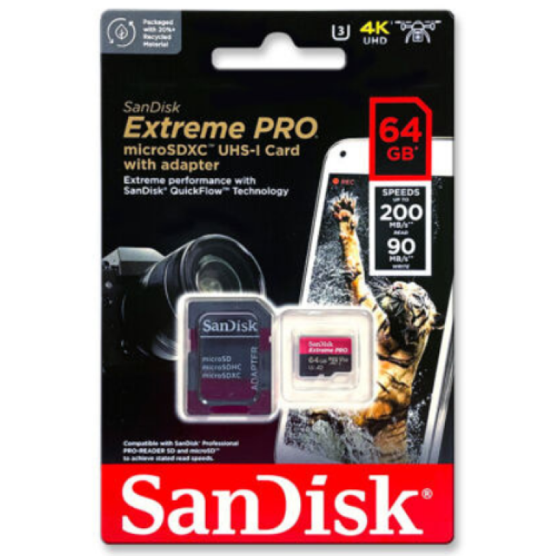 SanDisk Extreme Pro SD 64GB 200MB/s