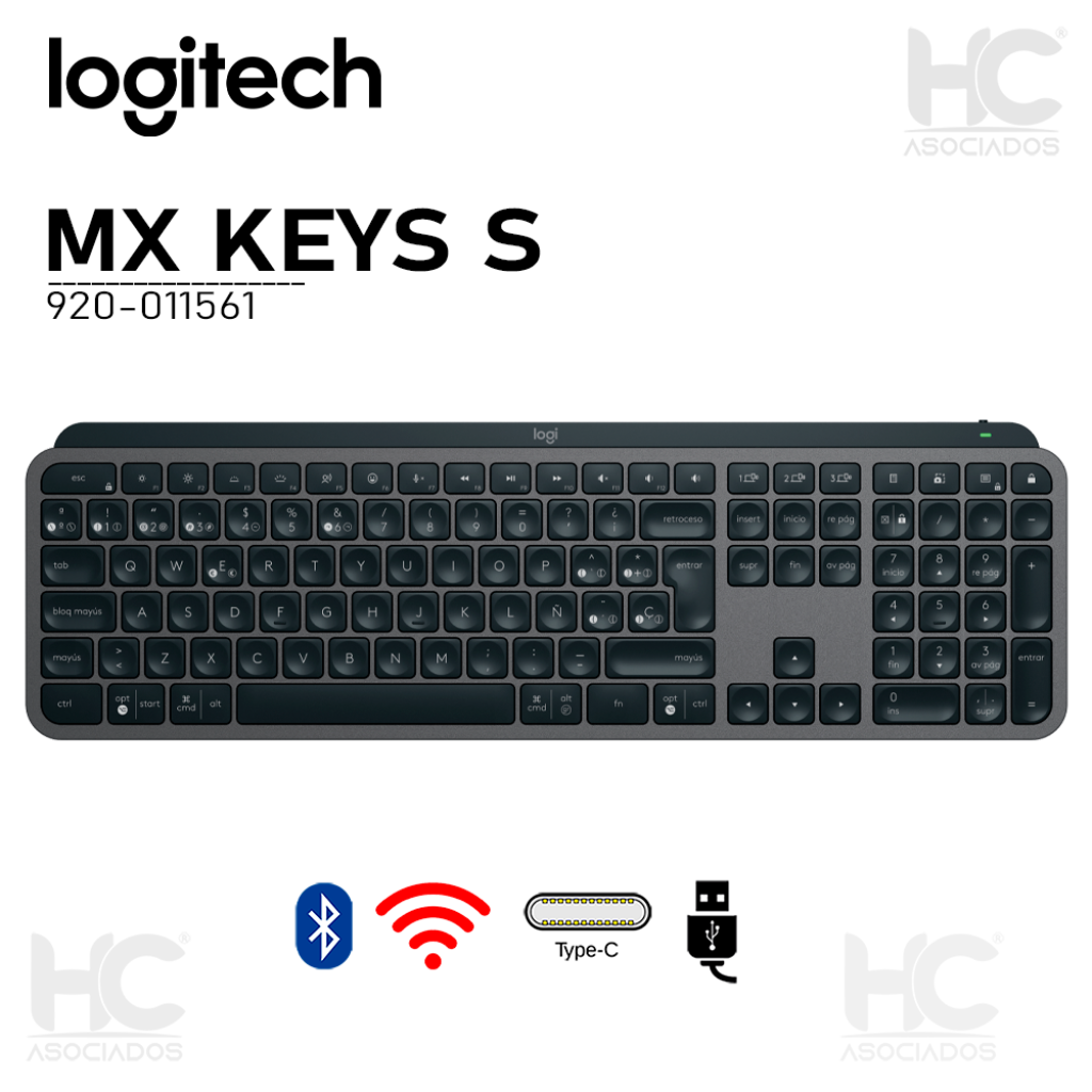 Logitech MX Keys S teclado con teclado numérico