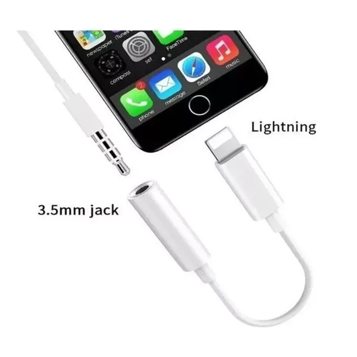 Adaptador de audio auxiliar Apple iPhone iPad en República Dominicana