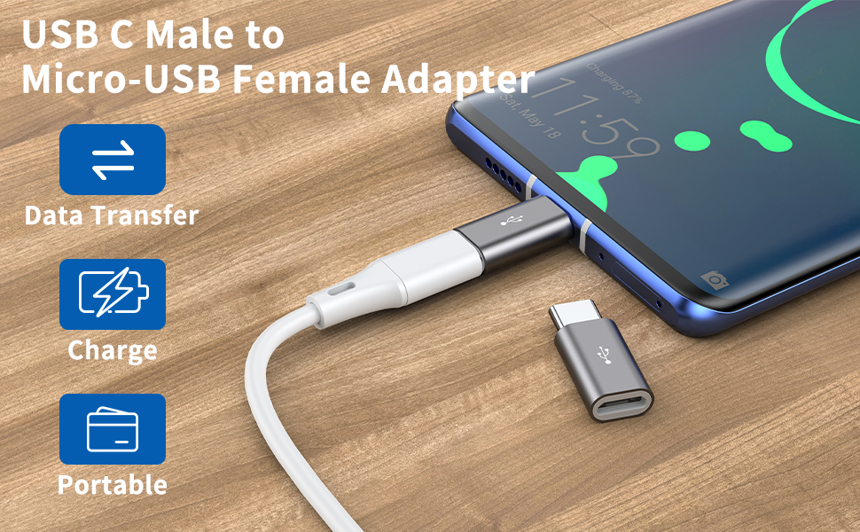Qianlink Adaptador Micro USB a USB-C en República Dominicana