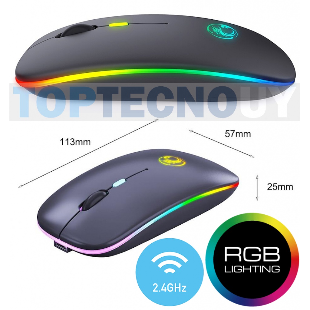 Xiaomi Mouse inalámbrico recargable RGB en República Dominicana