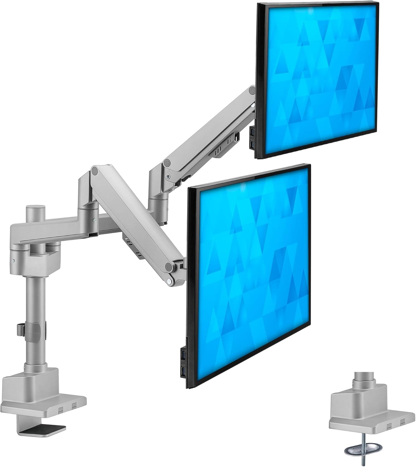 Soporte Doble para Monitores MountIt Profesional en República Dominicana