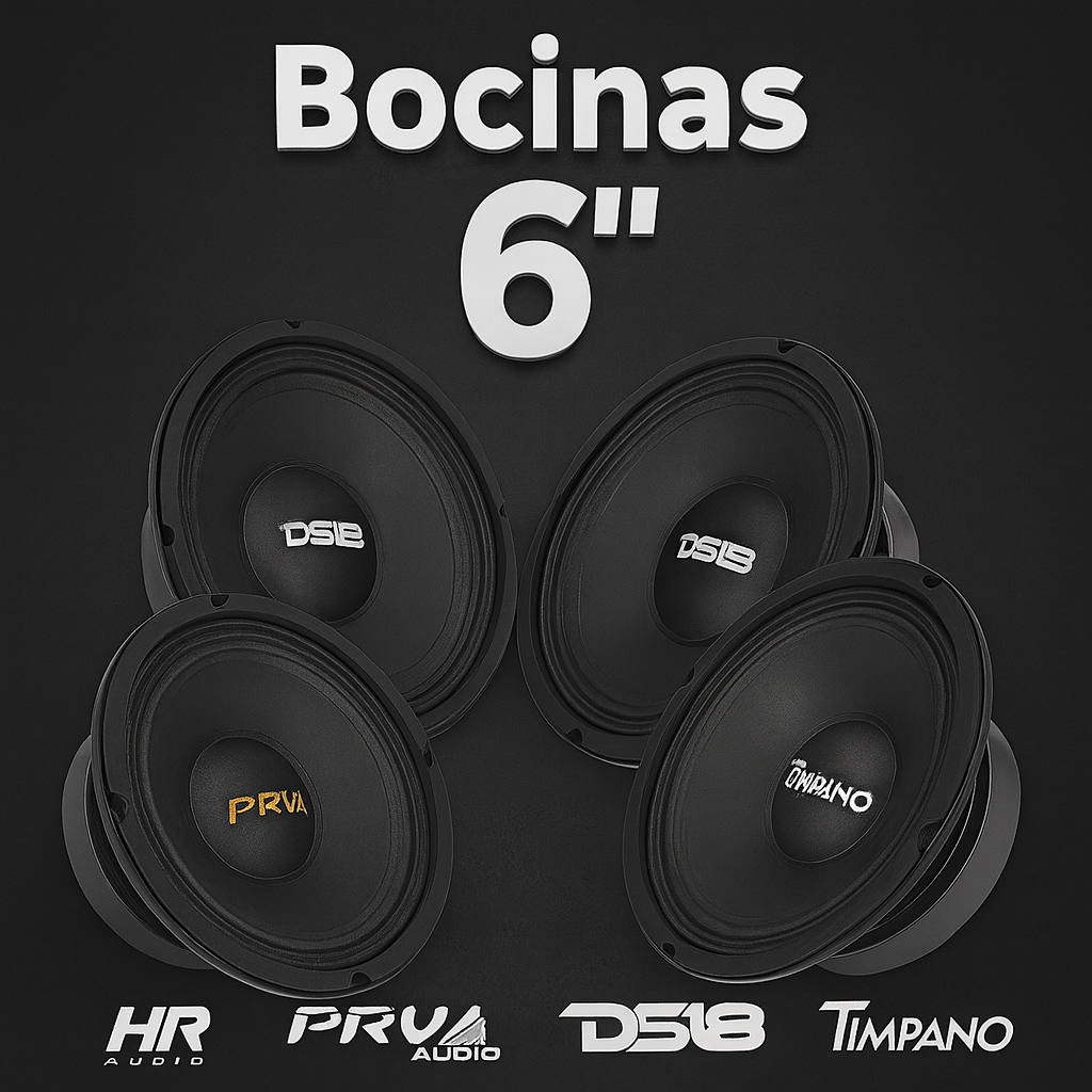 Bocinas Nítido 6 Pulgadas Marca Nítido en República Dominicana