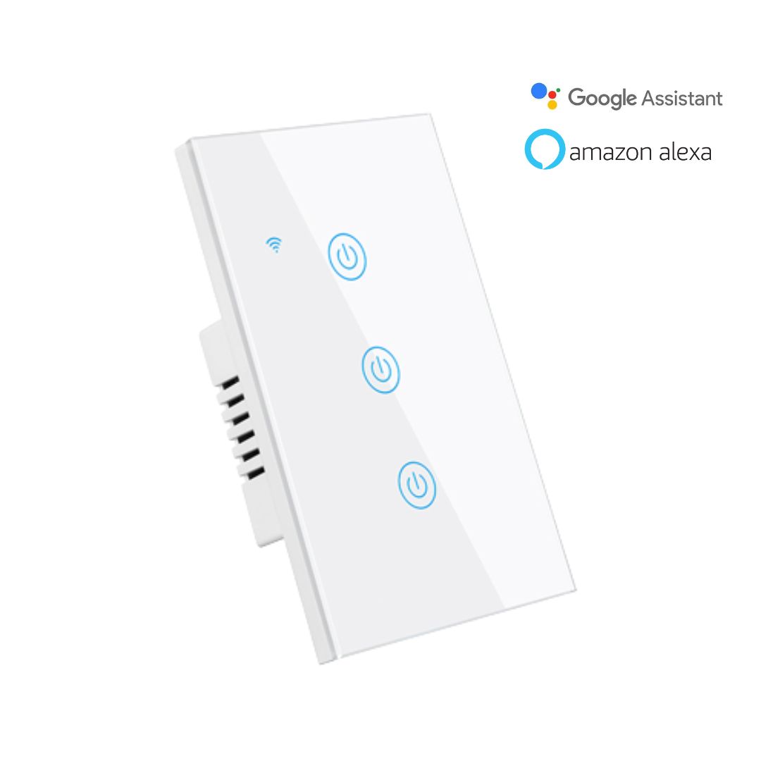 Goo Interruptor Wifi 3 Teclas Compatible Alexa en República Dominicana