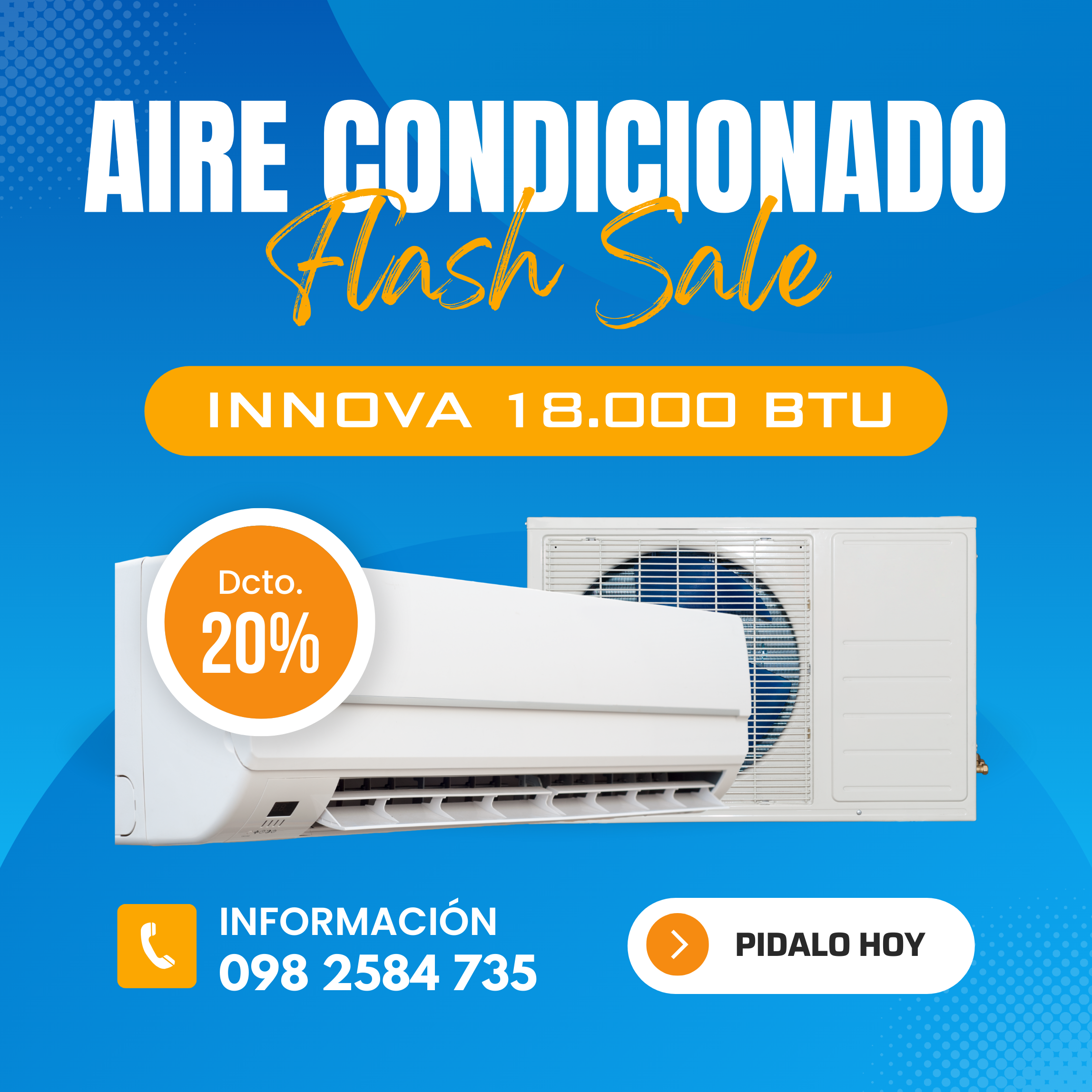 Aire acondicionado split 18000 BTU oferta limitada