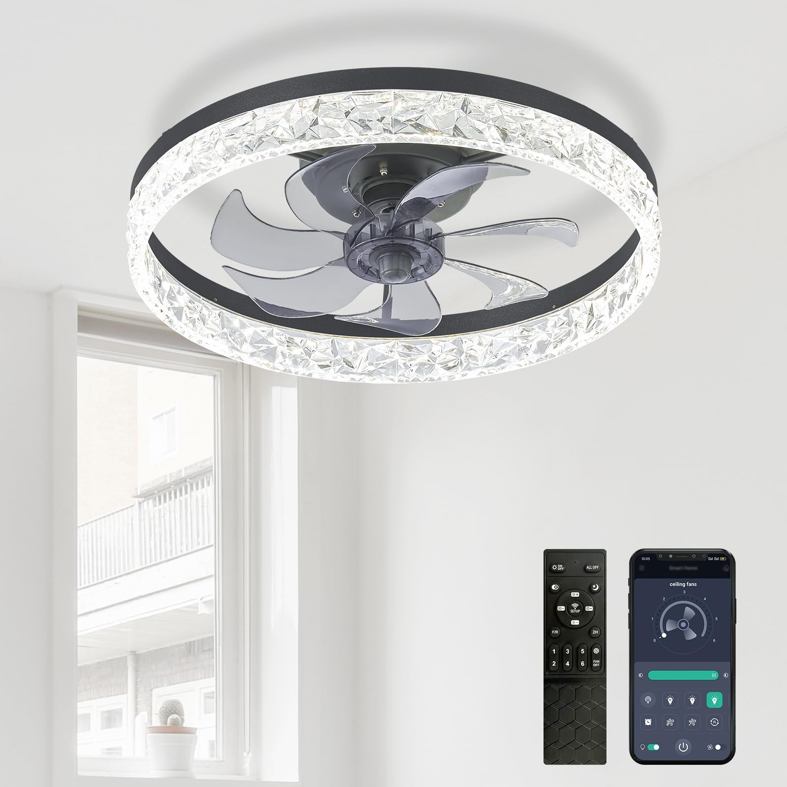 Ventilador de Techo LED 3 en 1 con Mando a Distancia en República Dominicana
