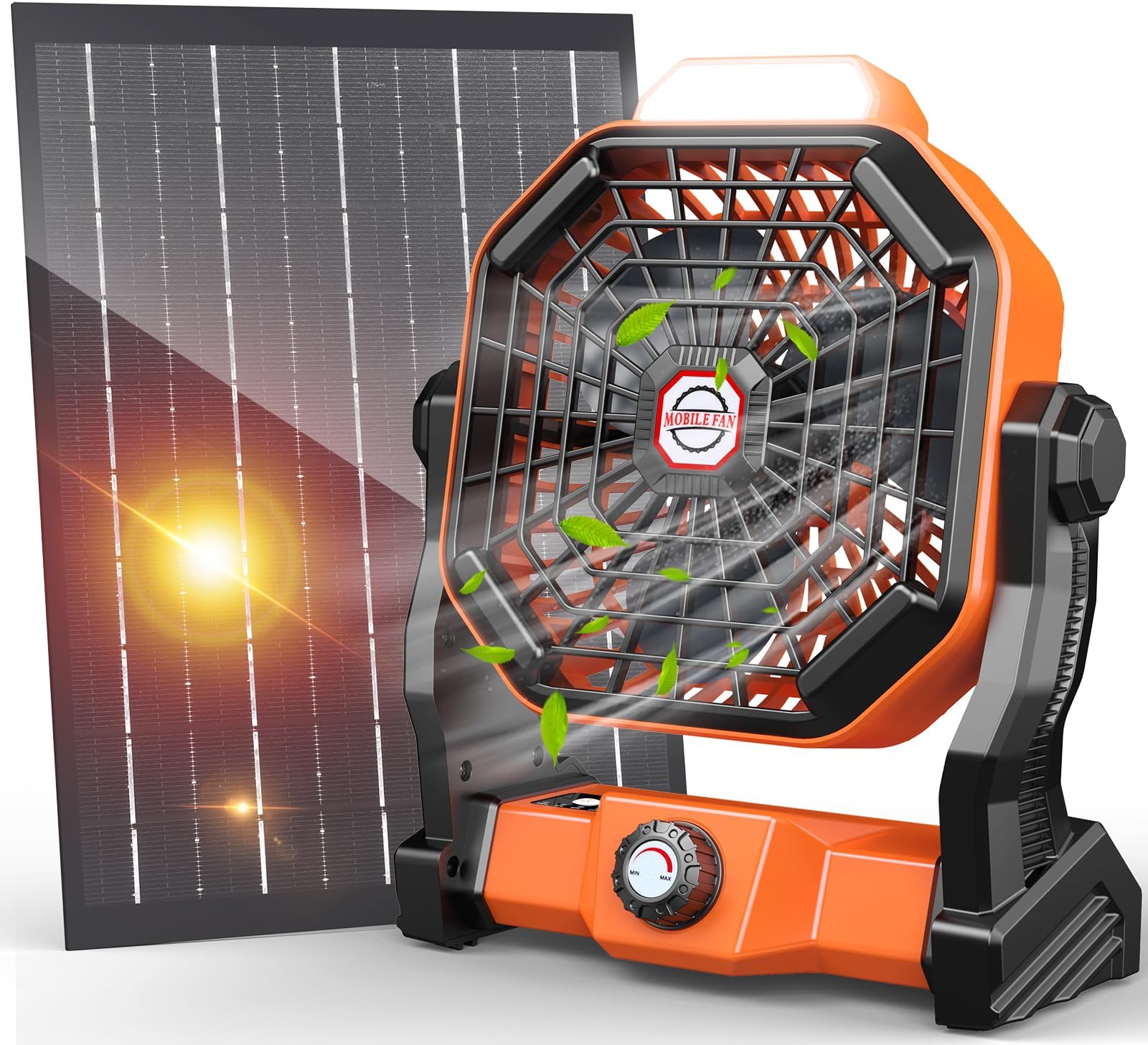 Mini ventilador recargable con panel solar en República Dominicana