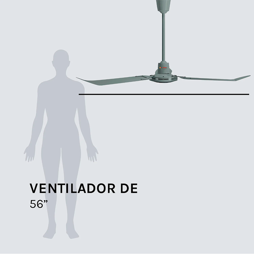Ventilador de techo Tecnomaster 56 pulgadas en República Dominicana