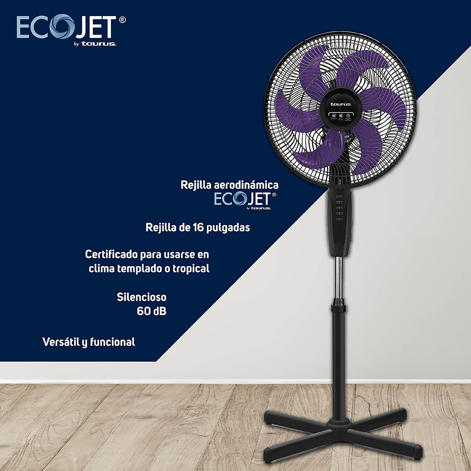 Ventilador de Pedestal Universal 16 pulgadas en República Dominicana