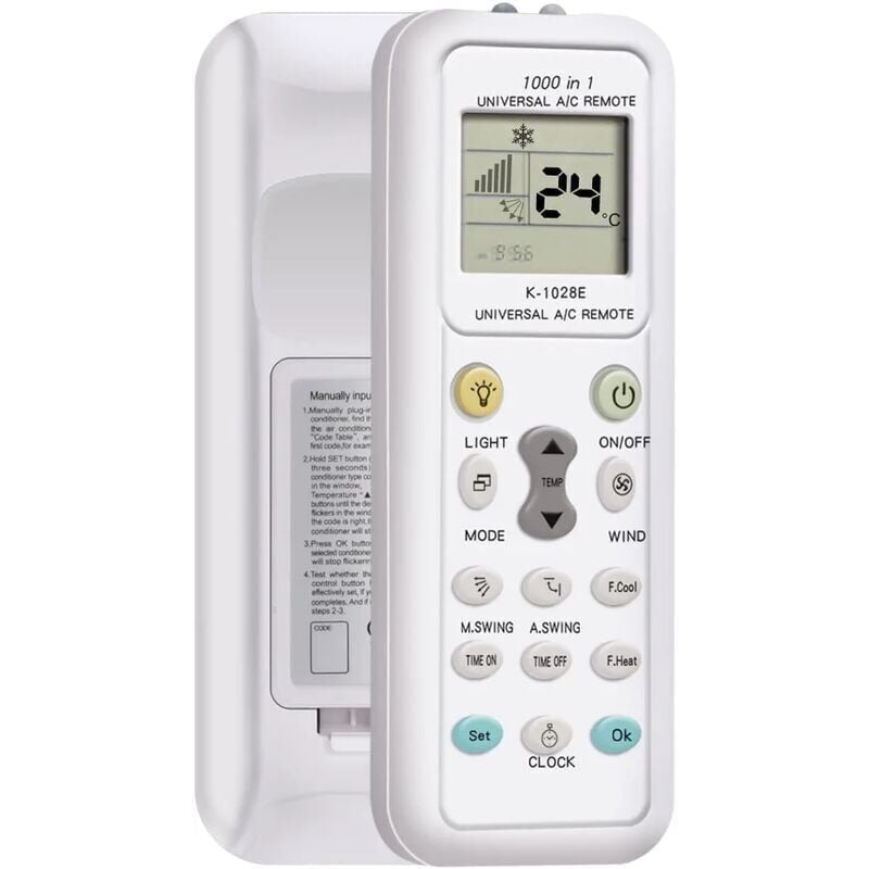Control remoto compatible de repuesto para la mayoría de aires acondicionados