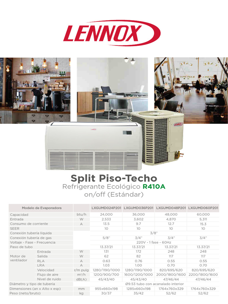 Aire acondicionado Lennox 5 toneladas en República Dominicana