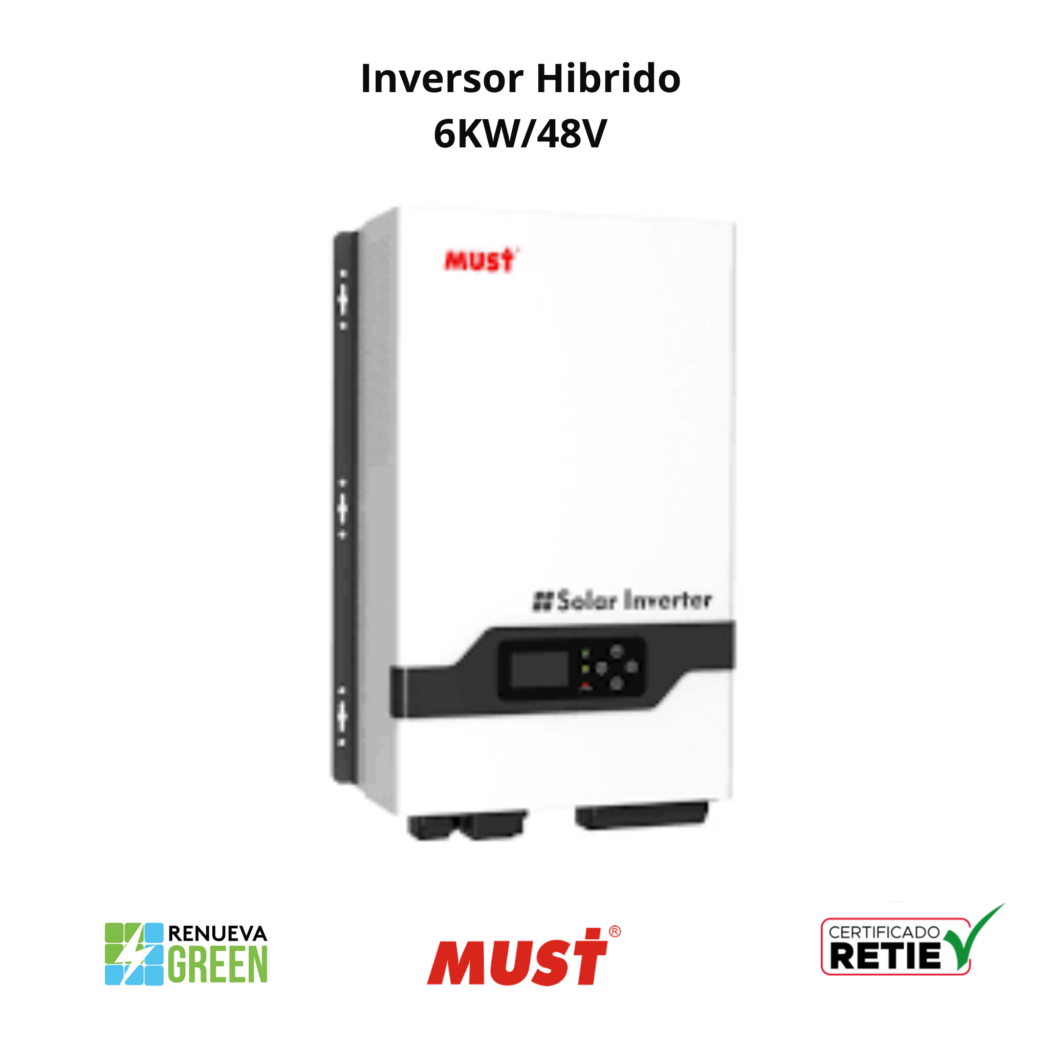 Inversor híbrido de 6.4 kW en República Dominicana