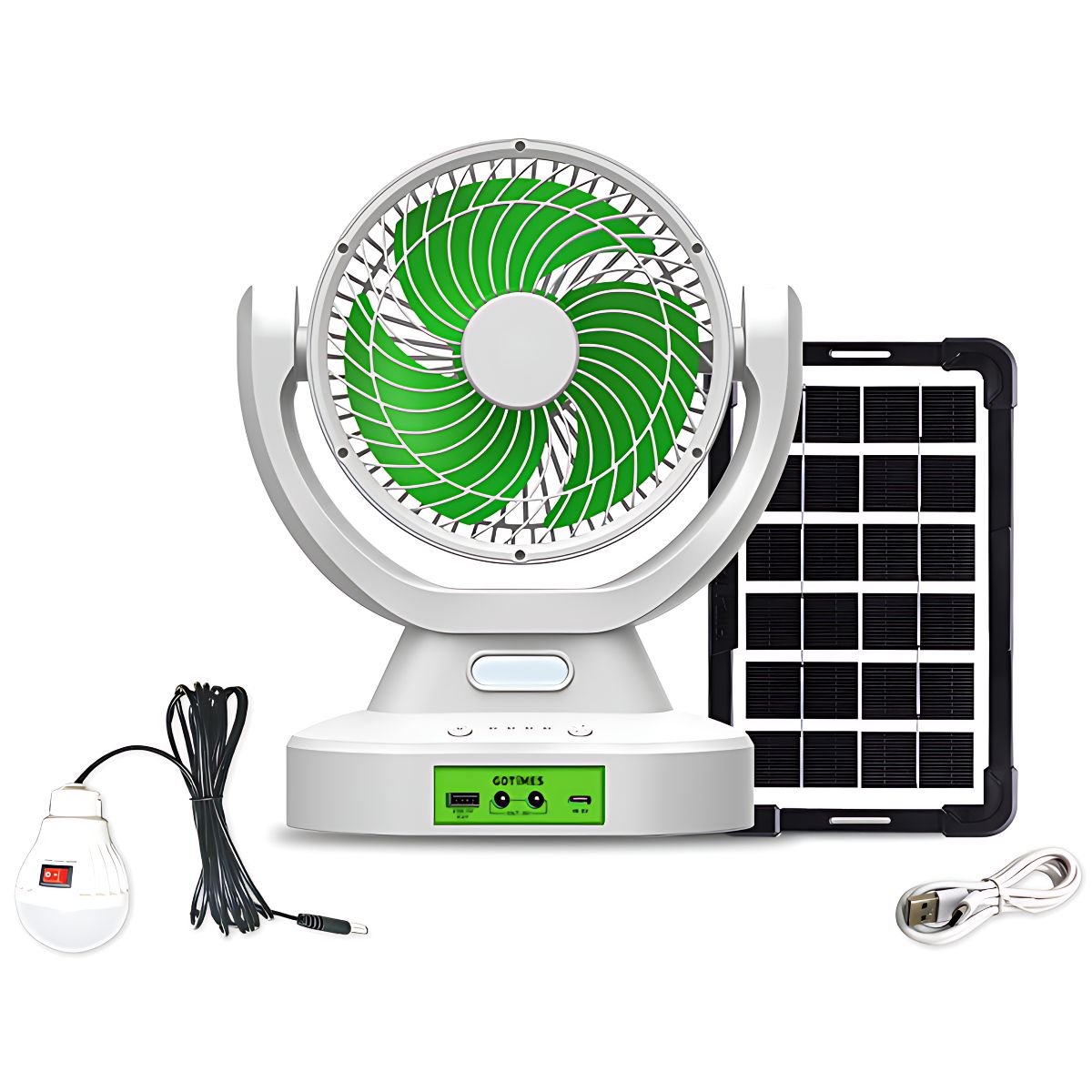 Abanico Portátil Recargable por Energía Solar OXHALA SLP2 en República Dominicana
