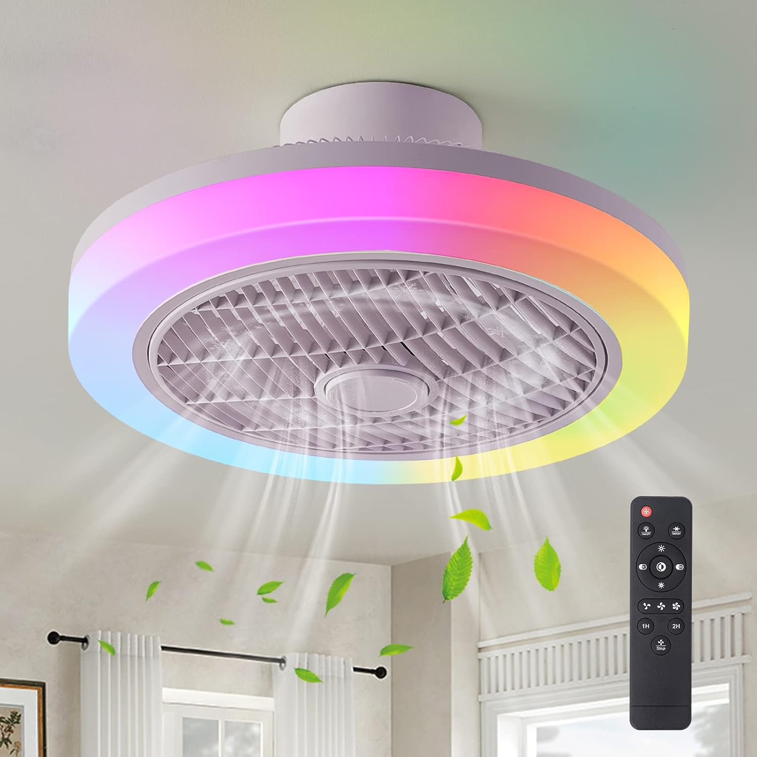 Ventilador de techo con luz LED en República Dominicana