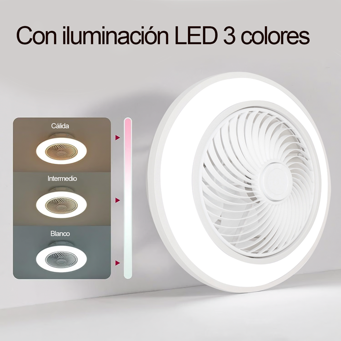 Abanicos plegables con iluminación y mando a distancia en República Dominicana