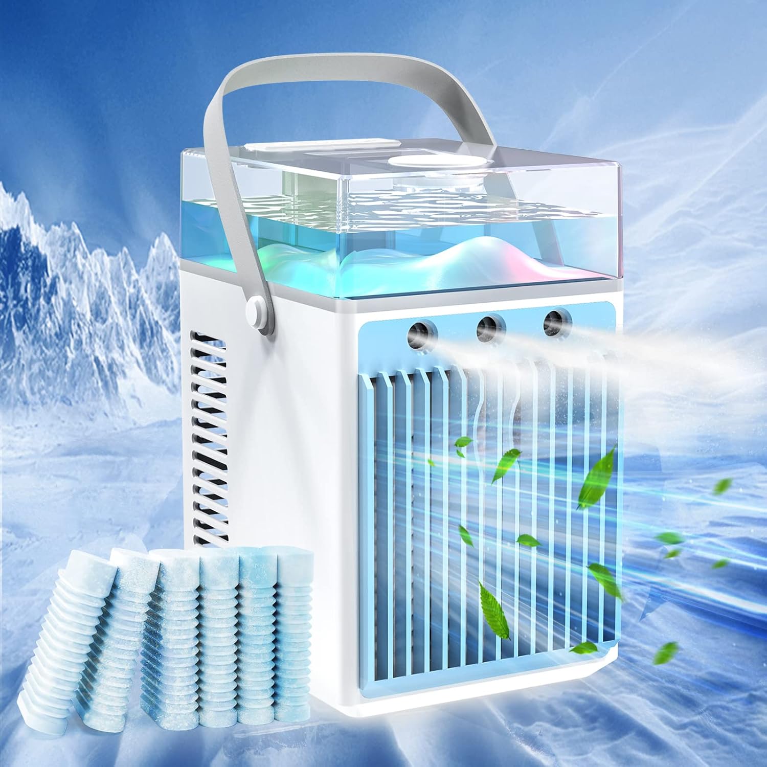 Aire portátil 4 en 1: humidificador, purificador y enfriador de aire en República Dominicana