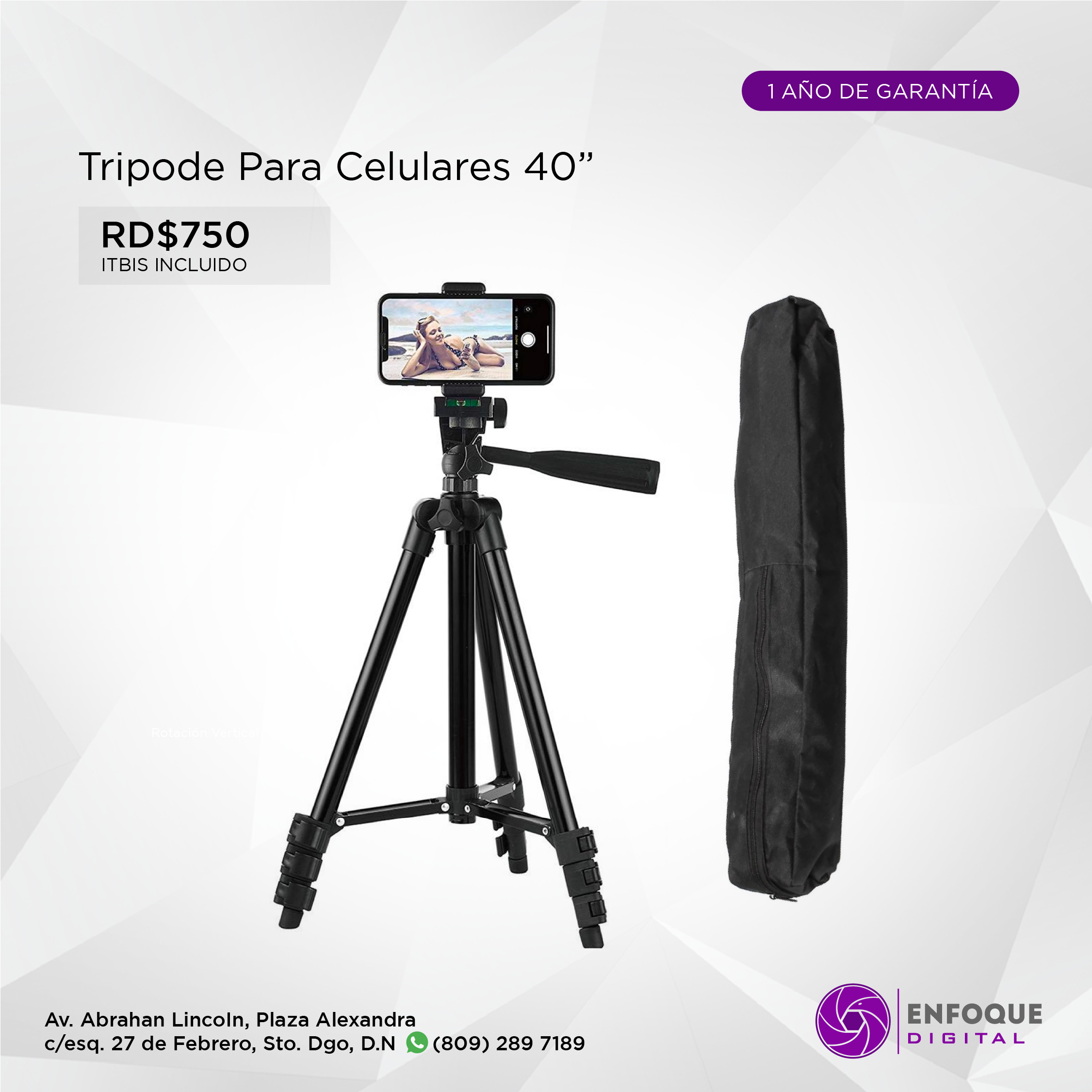 Manfrotto MT190XPRO4 trípode profesional en República Dominicana